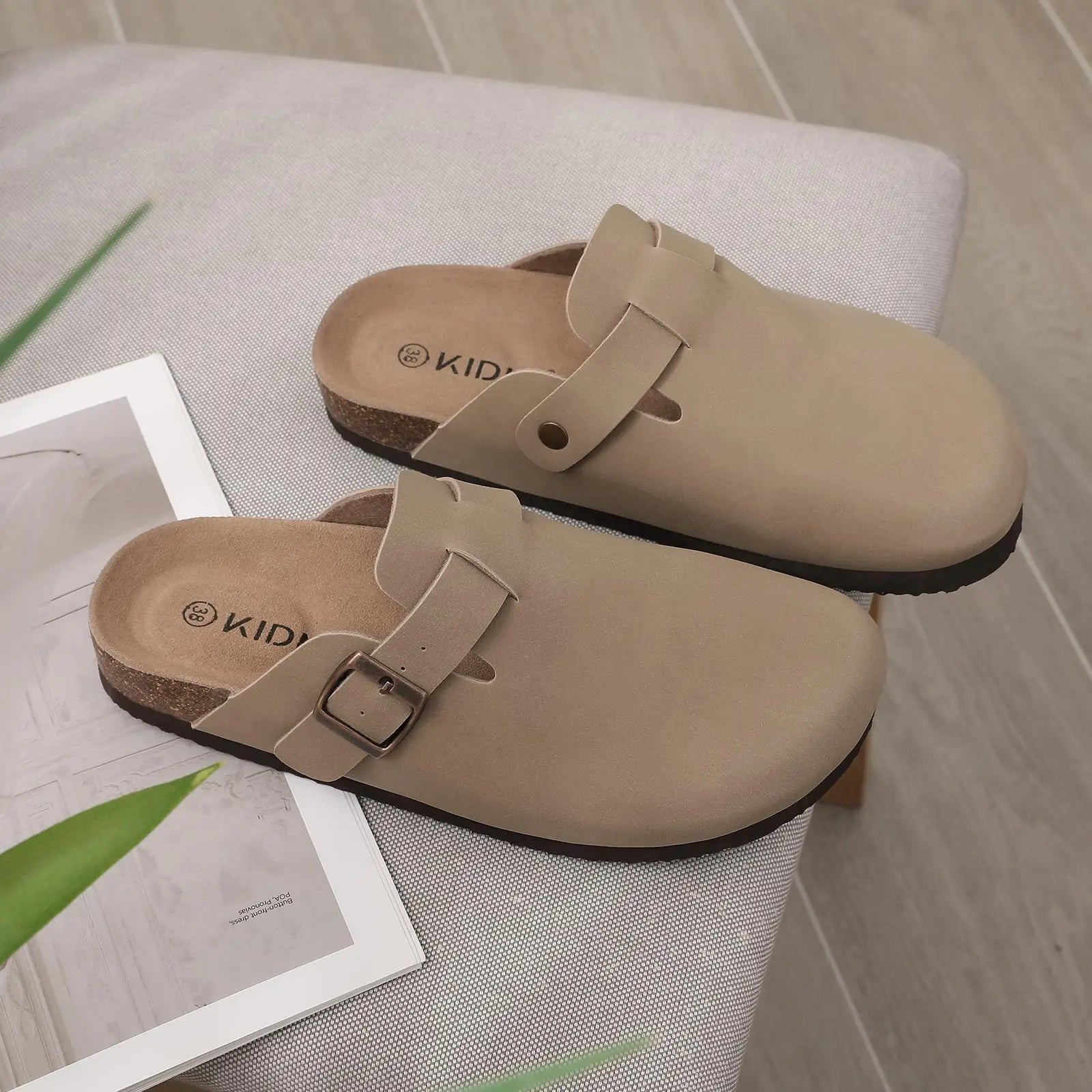 Mules Suédées Zahra Chic — Semelle Liège & Support Voûte Plantaire