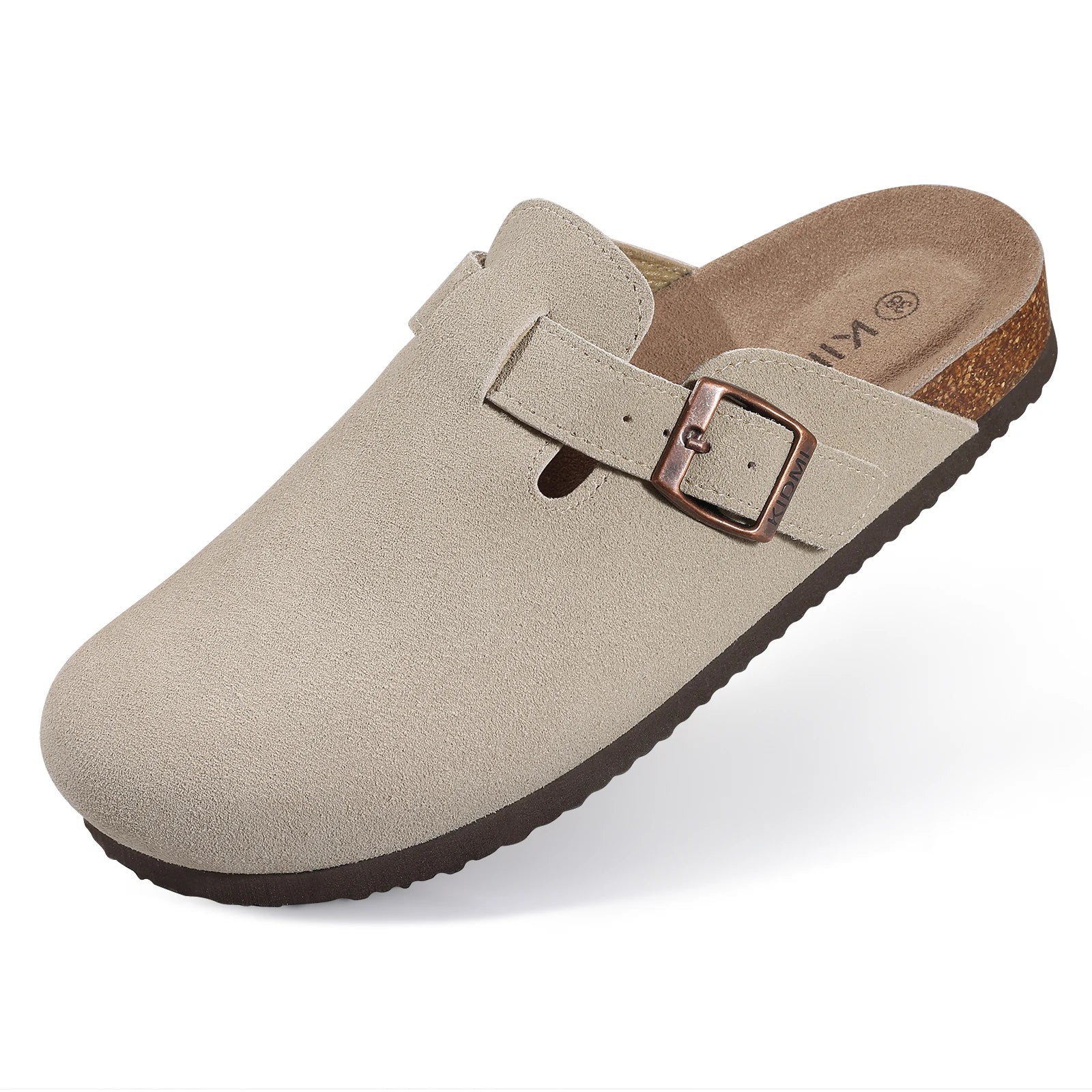 Mules Suédées Zahra Chic — Semelle Liège & Support Voûte Plantaire