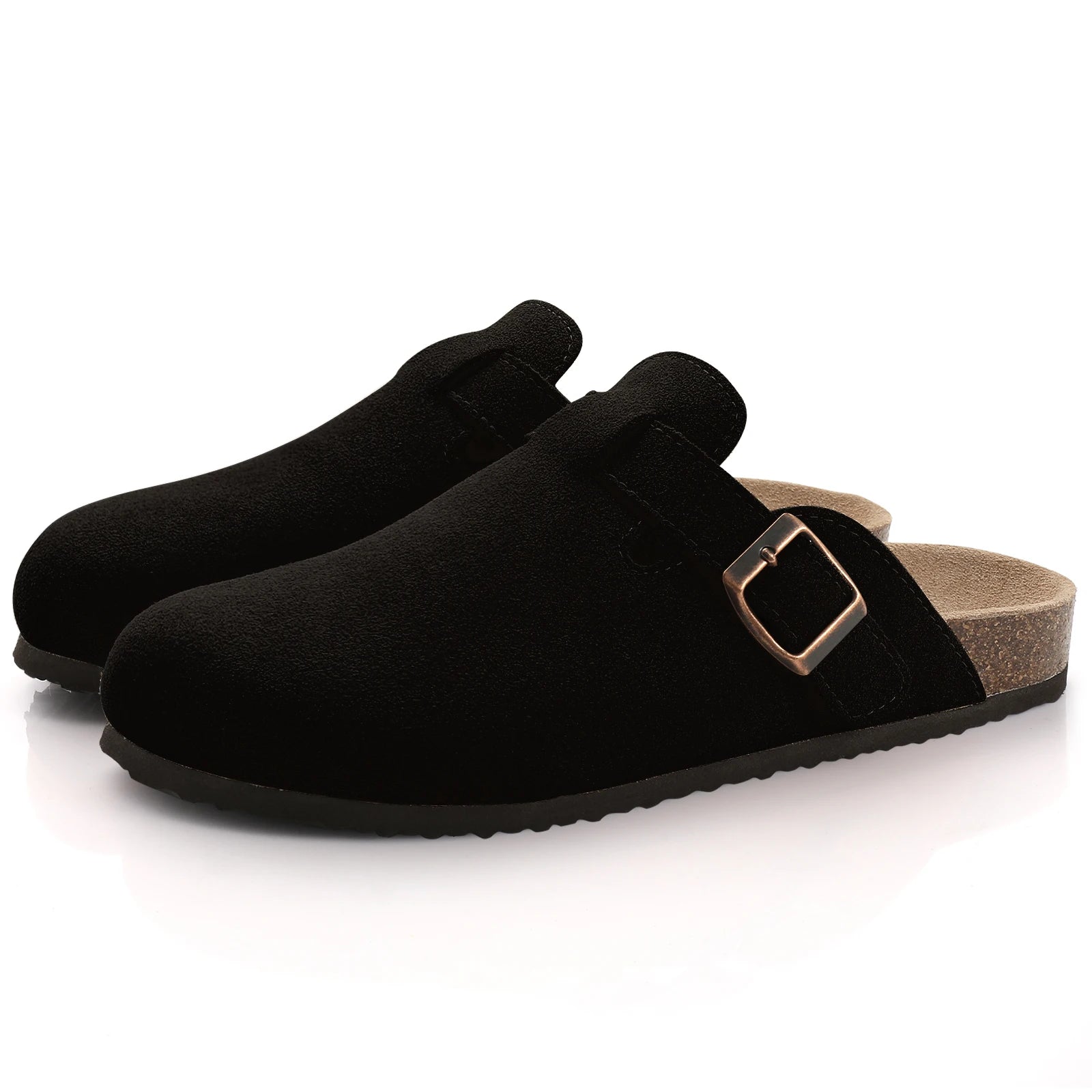 Mules Suédées Zahra Chic — Semelle Liège & Support Voûte Plantaire