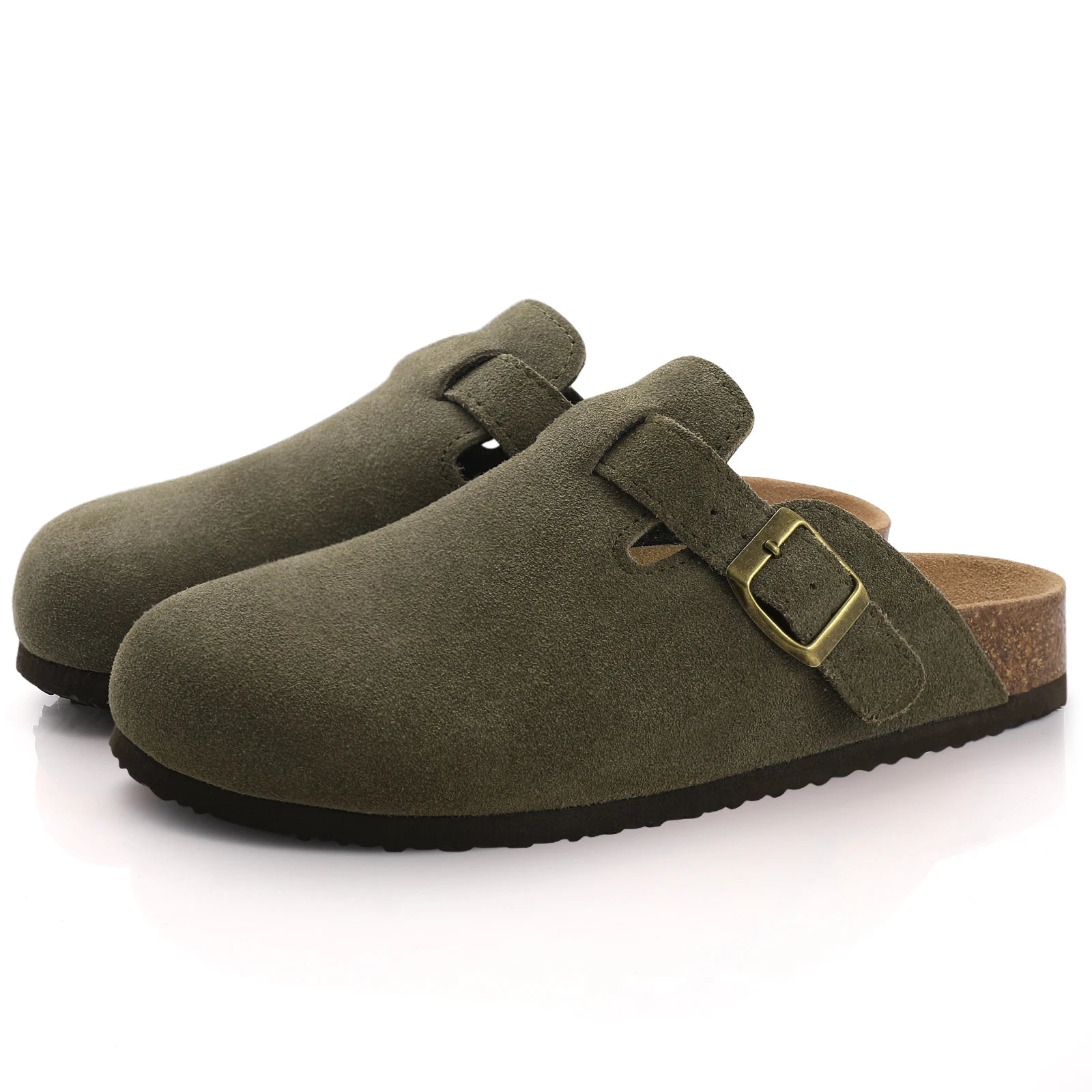 Mules Suédées Zahra Chic — Semelle Liège & Support Voûte Plantaire