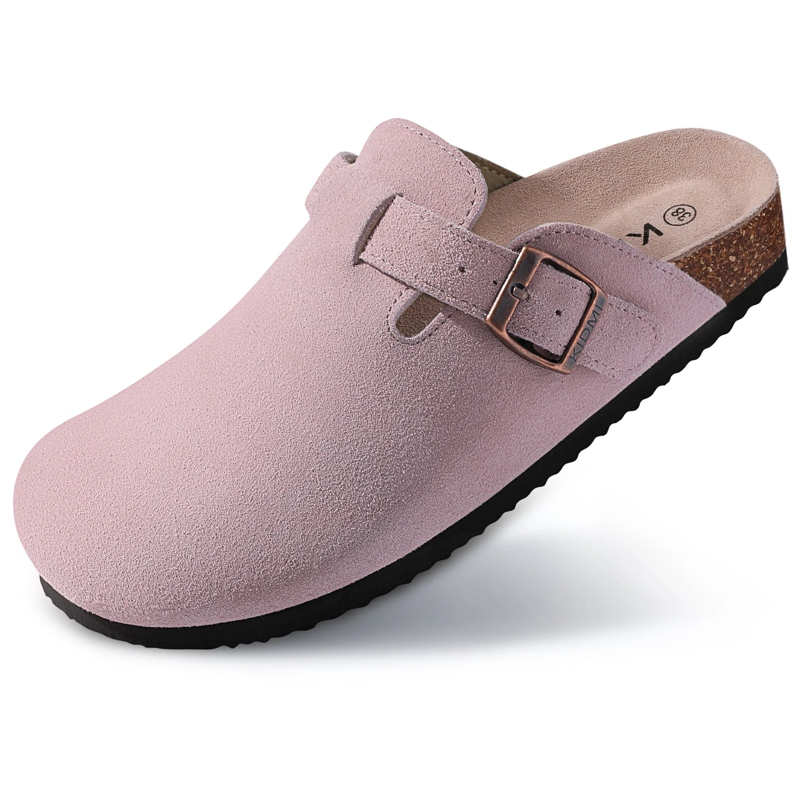 Mules Suédées Zahra Chic — Semelle Liège & Support Voûte Plantaire
