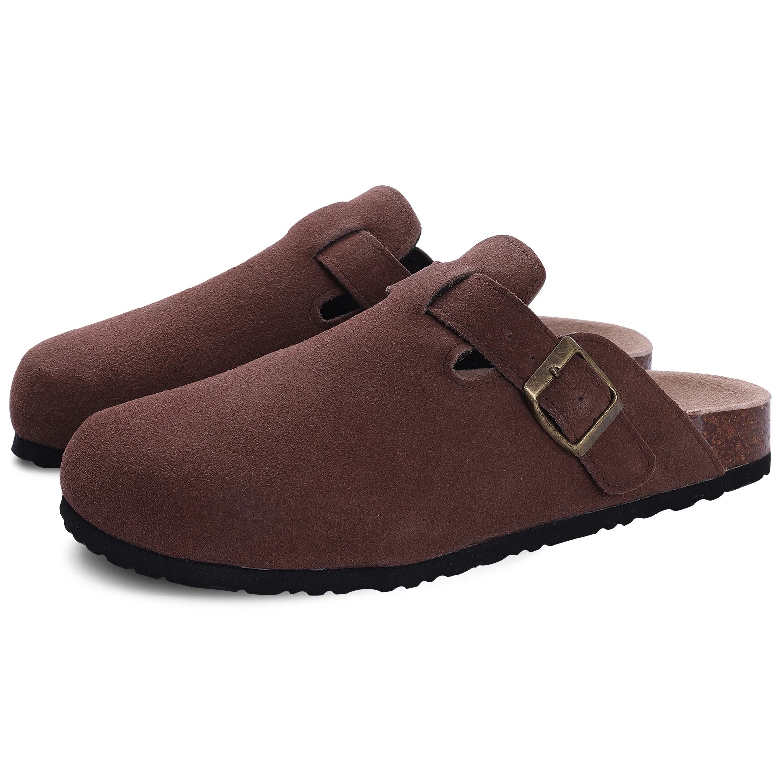 Mules Suédées Zahra Chic — Semelle Liège & Support Voûte Plantaire
